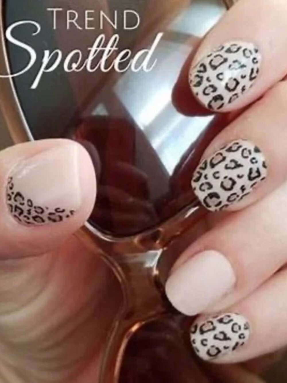 Trend Spotted Color Street Nail Polish Strips Retired Cheetah Nail Art
